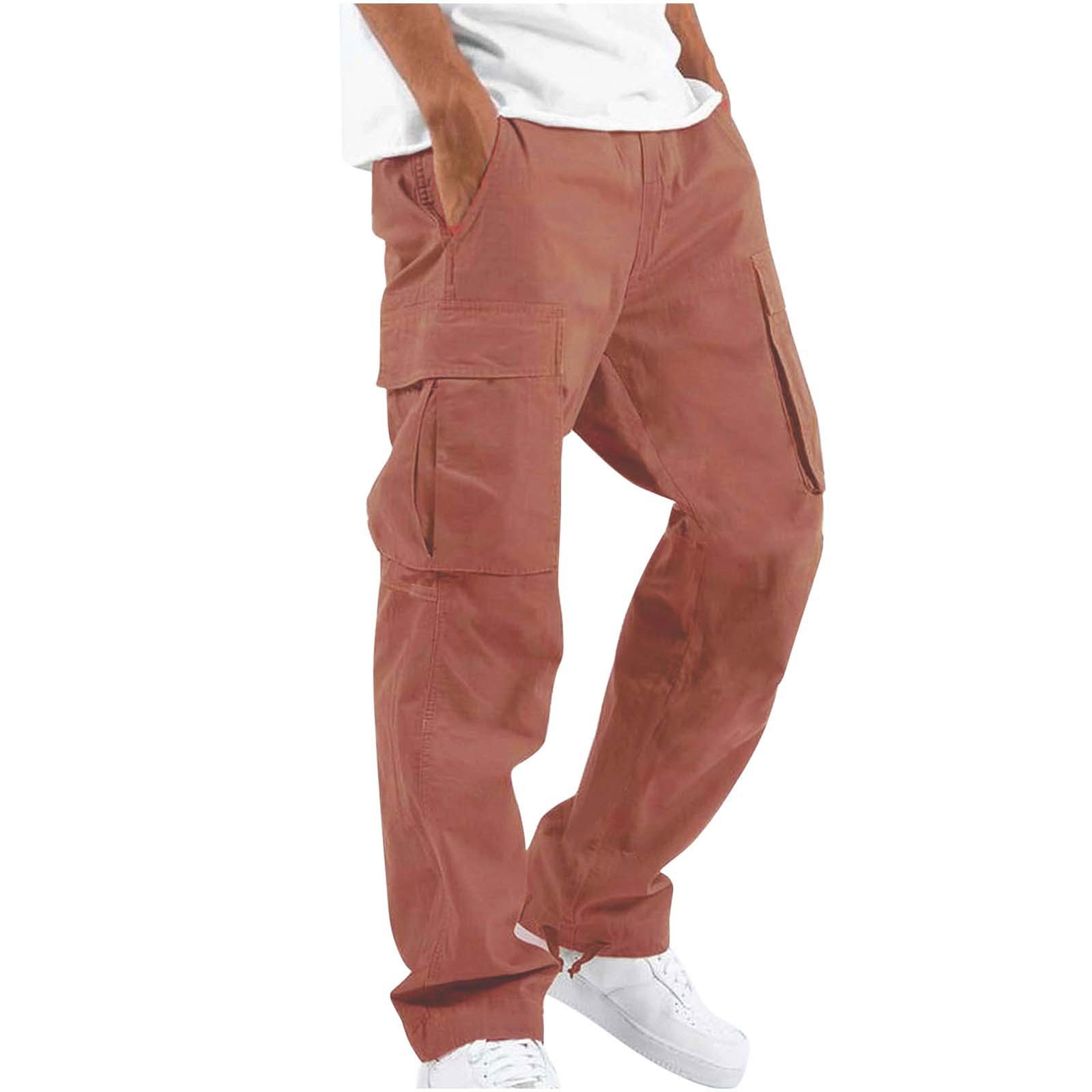 Pantalons décontractés pour hommes, nouveaux vêtements de travail d'été pour hommes avec cordon de serrage, pantalons décontractés multi-poches_voghion.com