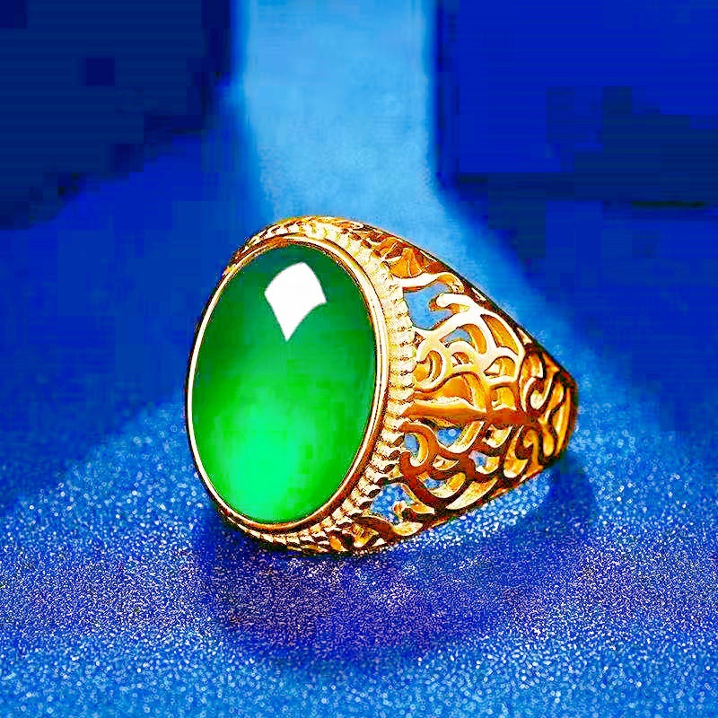 Gold "green" ring