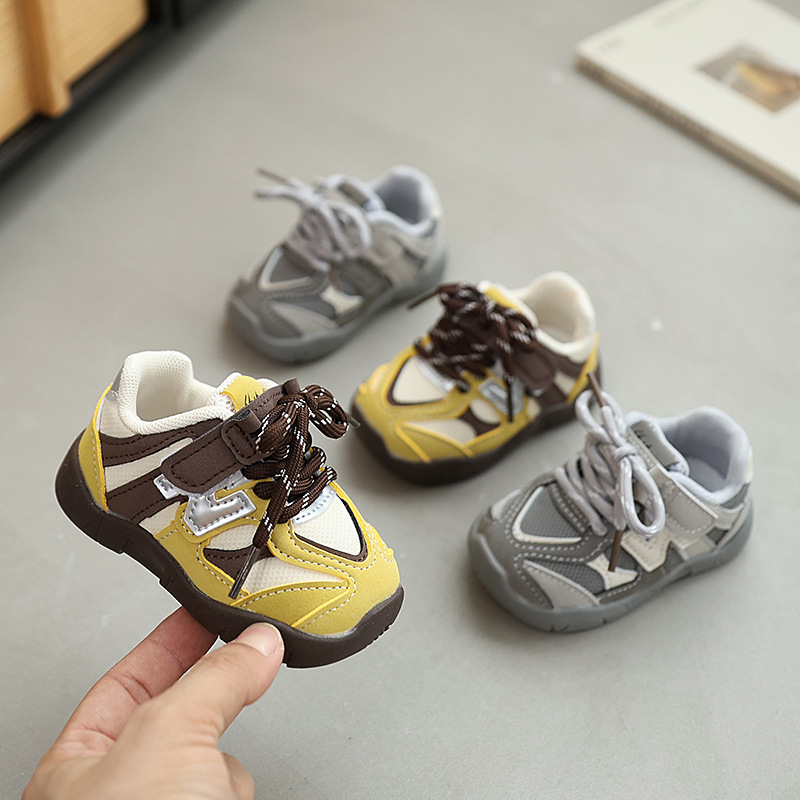 Infant Soft-Soled Toddler Shoes for Spring and Autumn, Breathable Casual Shoes for Boys and Girls, Non-Slip Korean Style Children's Sports Shoes
