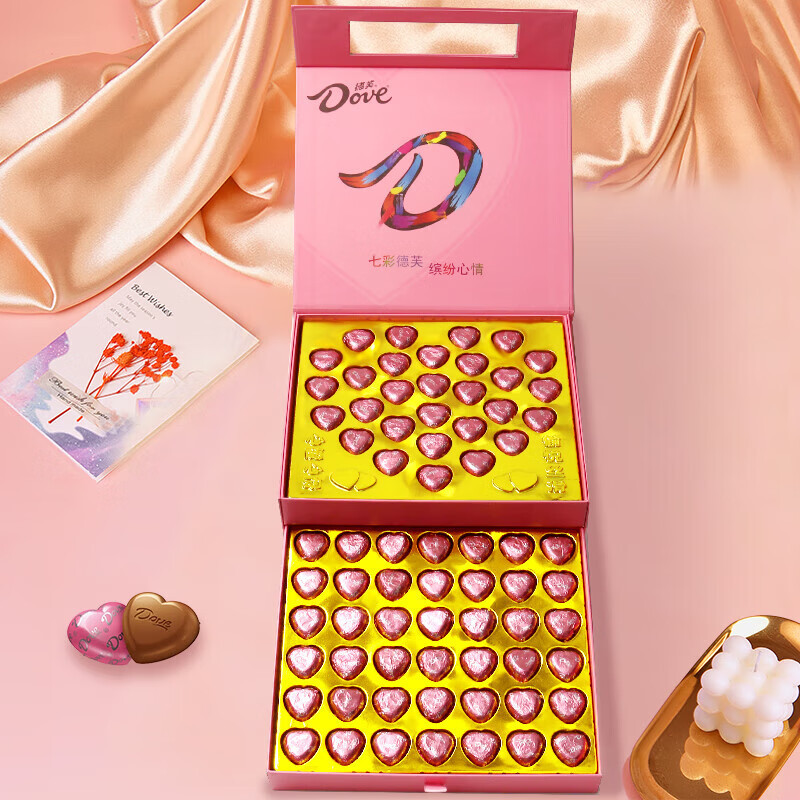 더블 레이어 비둘기 하트 선물 상자 71캡슐