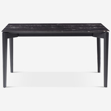 意式輕奢高端岩板餐桌長方形桌子餐桌椅組合家用飯桌餐桌椅組合木