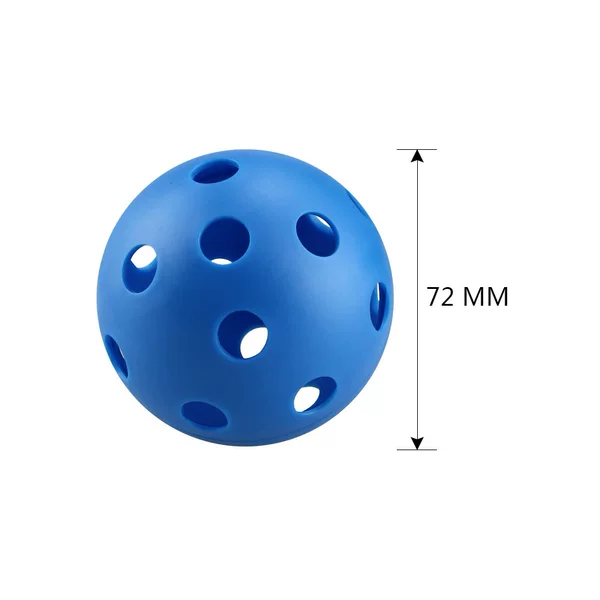 Peak ball 72mm26 hole hard plastic indoor practice ball Wei float ball PE material 17g one-piece ball hole