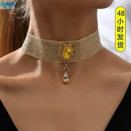 Necklace jewelry ladies mesh lace necklace drop shape