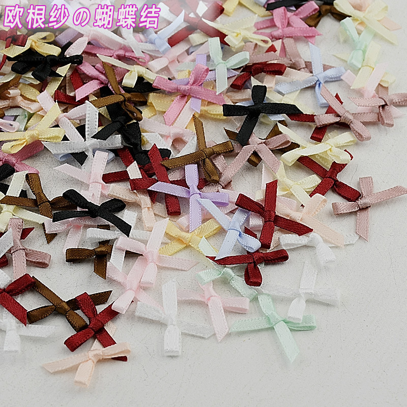 Organza Nail Art Bow Fairy Lace Nail Accessories Wearable Nails DIY Rhinestone Nail Decorations Wholesale