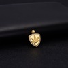 Retro pendant, necklace, accessory, wholesale, 14 carat white gold