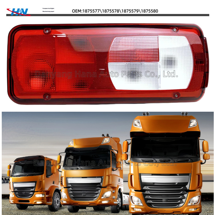 Pantalla de freno de luz trasera DAF serie XF105 para camiones Duff 1875577 \ 1875578 \ 1875579