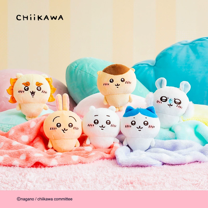 Кукольная плюшевая подвеска из серии Chiikawa chiikawa маленький размер для ног, подарок на день рождения, цветная коробка