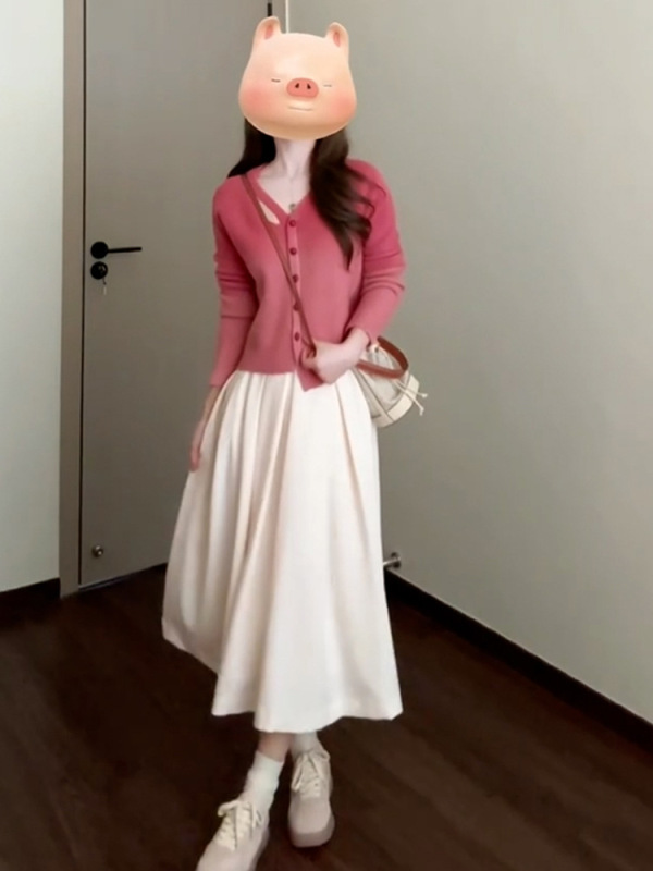 法式毛衣女miu系新款超火秋冬针织开衫女外套绝美早秋穿搭上衣女|undefined