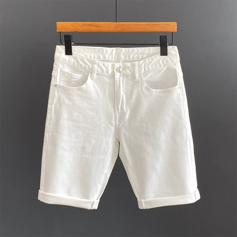 Элитная белая джинсовая юбка, эластичные шорты, модные брюки, slim fit