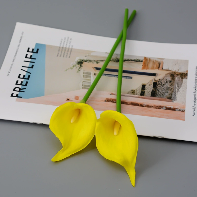 Realistic polyurethane small calla lilies, home decor, wholesale