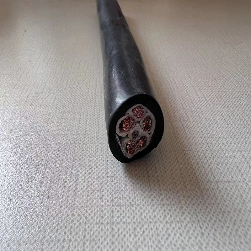 圆形内带一根钢丝丁腈橡胶电缆行车控制线多芯手柄线ZR-YVFJ5*2.5