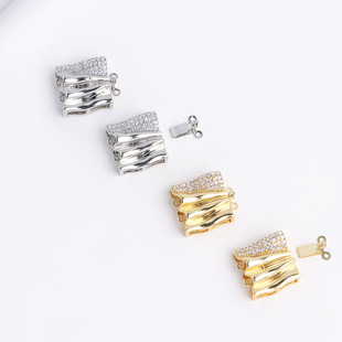 ��ɫ18K������ʯ�ް��������p�Ų��N�������朽ӿ�diy���