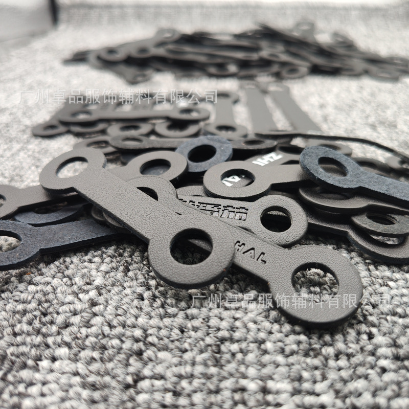 皮标工厂直销 现货手工PU皮革商标服装辅料皮牌压花