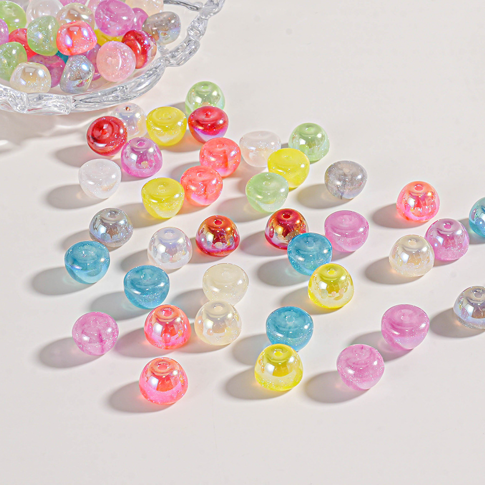Cuentas Heidi 30 cuentas pasantes de sirena de aguas profundas cuentas de manzana cuentas de teléfono con cuentas de bricolaje material pulsera cuentas de resina