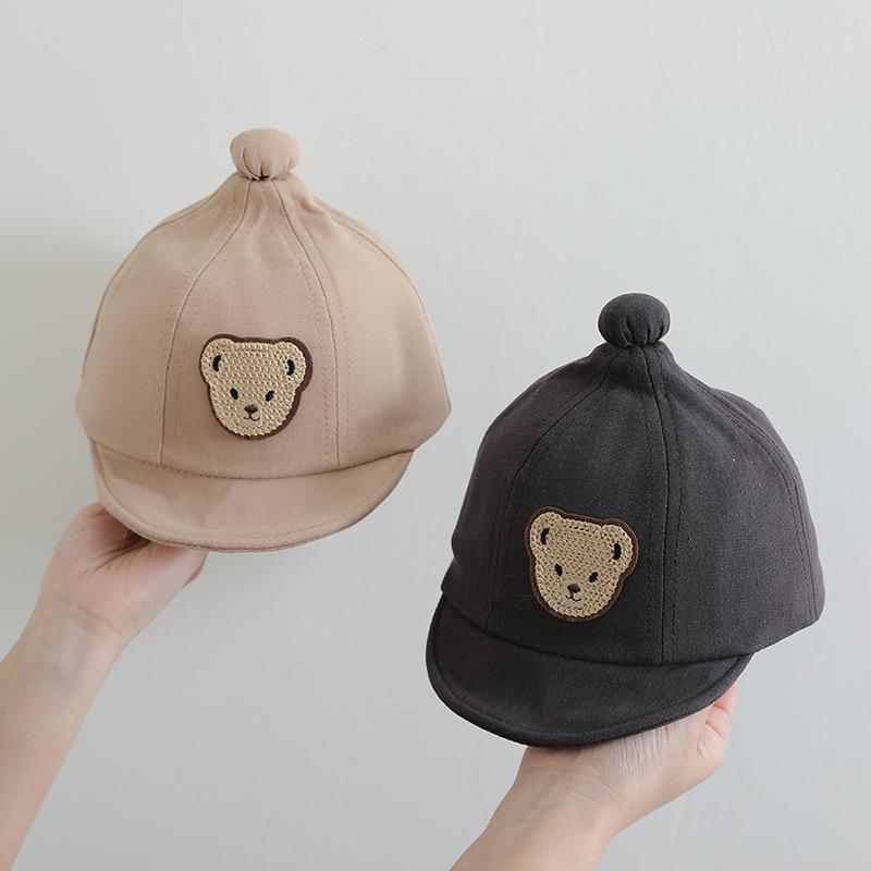 12-30 Sombreros para bebés de primavera y otoño delgados ajustables gorra gorra gor