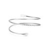Silver three -ring arm ring