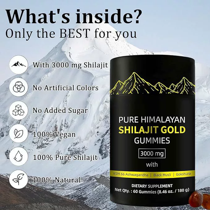 现货 Shilajit gummies cross-border foreign trade hot-selling source factory 60 capsules OE M