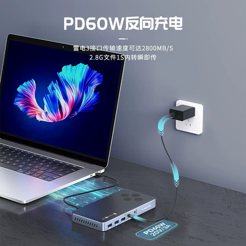 Корпус для жесткого диска Orico FD-T315P с Type-C док-станцией, расширительная док-станция M.2, USB-C конвертер, совместим с Lightning