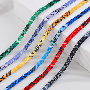 2023 new style suitable for Air Force One AF1 black girl AJ1 sports tie dye creative color flat shoelaces
