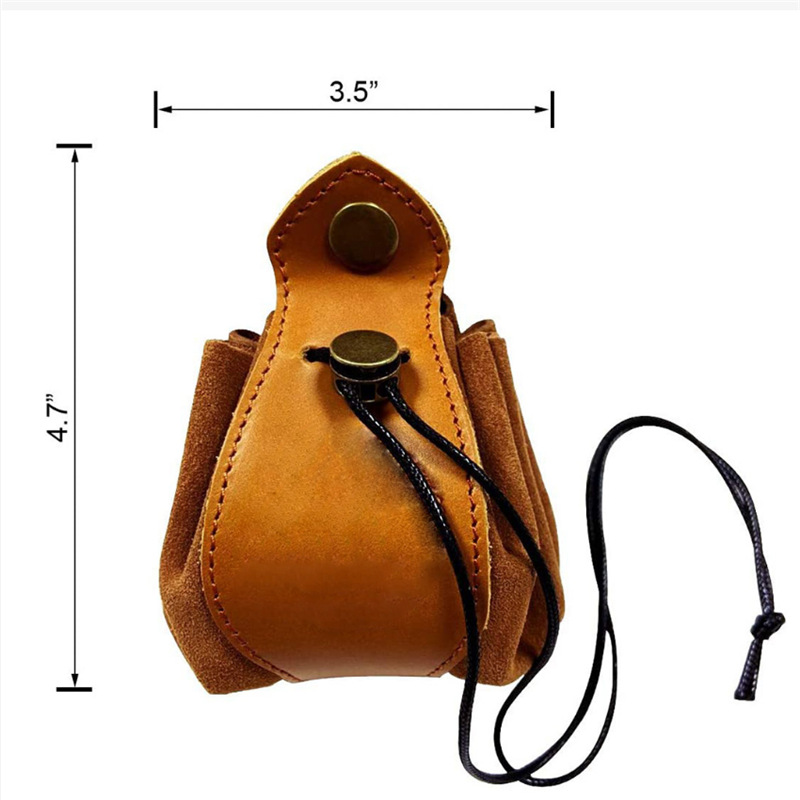 Splicing Dice Storage Bag Leather Jewelry Tray Bag Pull-out Coin Storage Bag Storage Bag