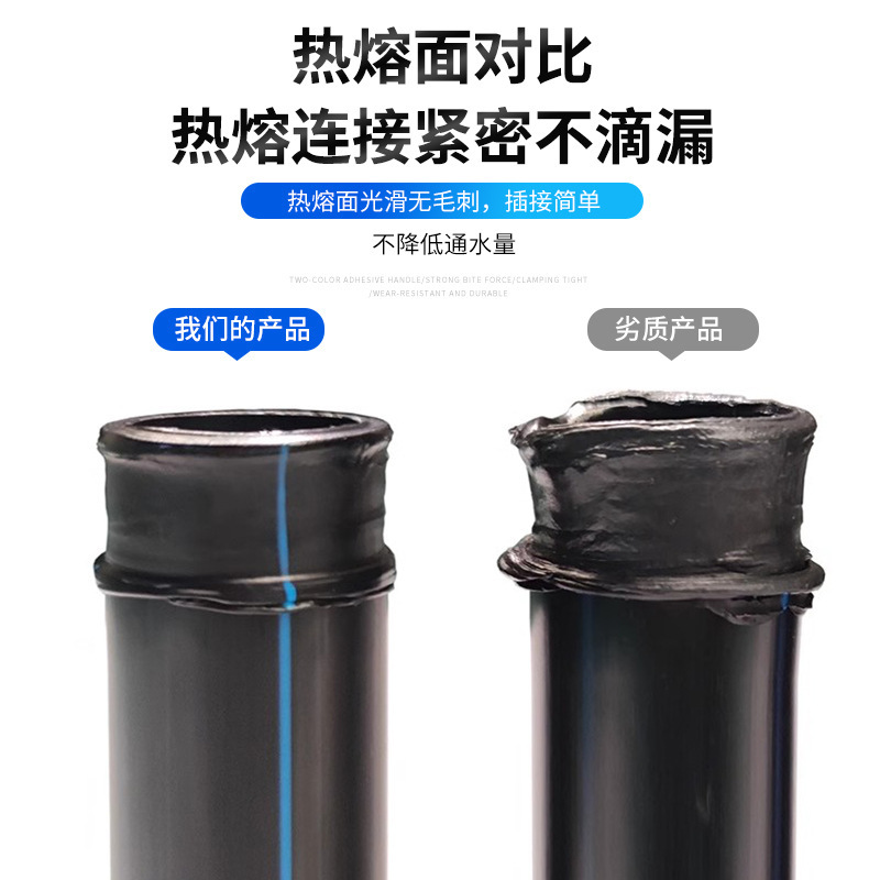 pe水管国标全新料PE饮用水管加厚pe水管硬管足米足厚自来水管pe管|undefined