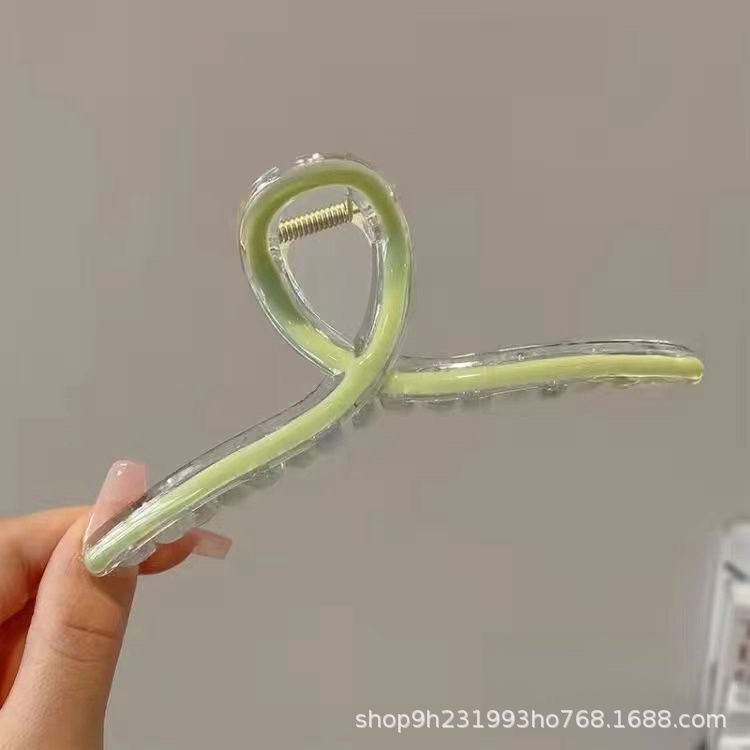 滴油发夹女后脑勺中号11cm盘发中号抓夹鲨鱼夹气质女洗澡发卡饰品|undefined