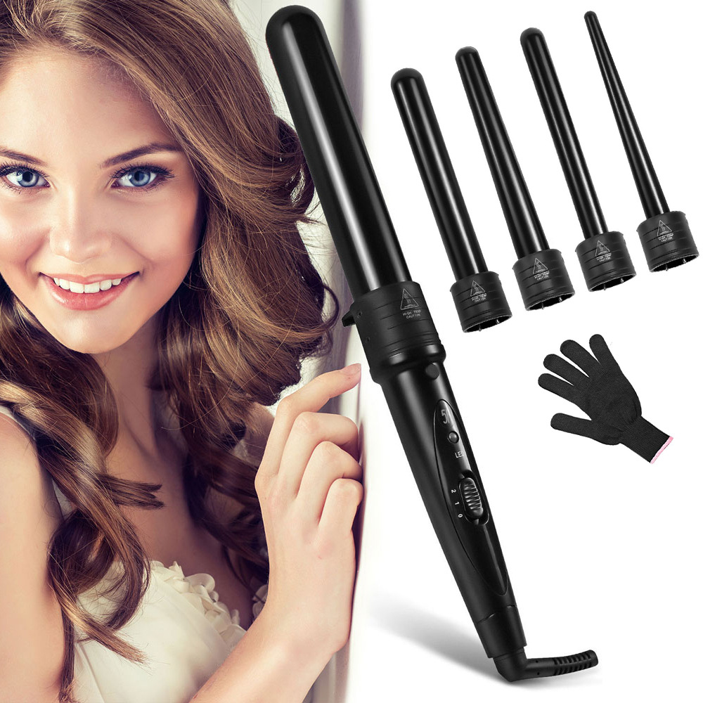 Cross-border e-commerce five-in-one six-in-one hair-changing curling sticks Amazon wild berry WB hot 5P6P source in stock