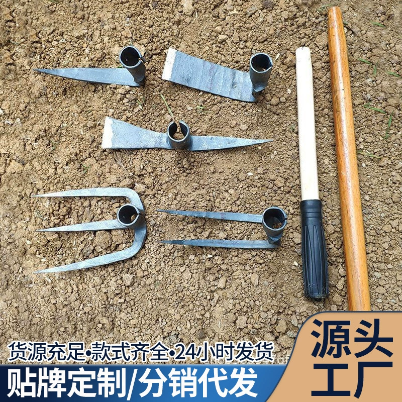 Мотыга, сельскохозяйственная маленькая мотыга, садовая мотыга, садовая мотыга, кованая мотыга для цветов, копание твердого почвы, мотыга для посадки цветов на открытом воздухе и прополки
