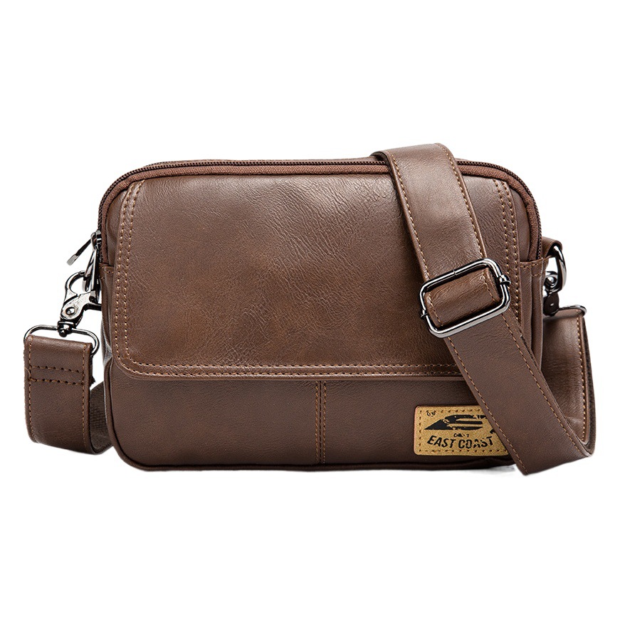 2023 New Korean Style Youth Square Retro Shoulder Bag Fashion Casual Bag Sports Leather Crossbody Bag Messenger Bag