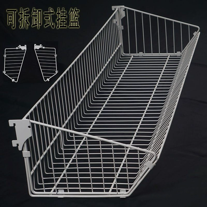 Аксессуары для полок супермаркета, съемная комбинированная подвесная корзина, наклонная подвесная рама, корзина для классификации закусок, плюс подвесная корзина с перегородкой, различные стили.