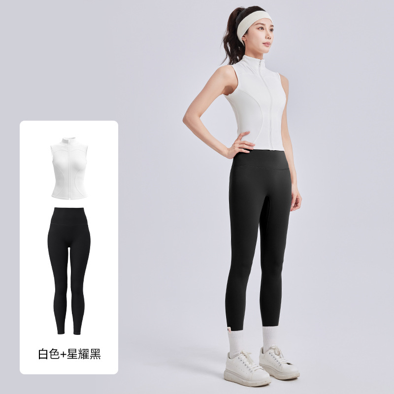 Juyi Tang nuevo cuello vertical sin mangas cuerpo ajustado, delgado transpirable, adelgazamiento, ejercicio, ejercicio, fitness, yoga