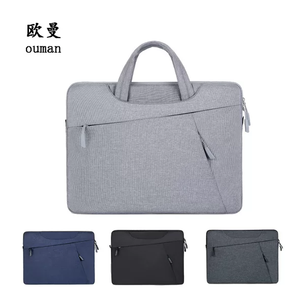 Custom logo business laptop bag 14inch 15inch portable crossbody shoulder bag travel anti-drop protective cover