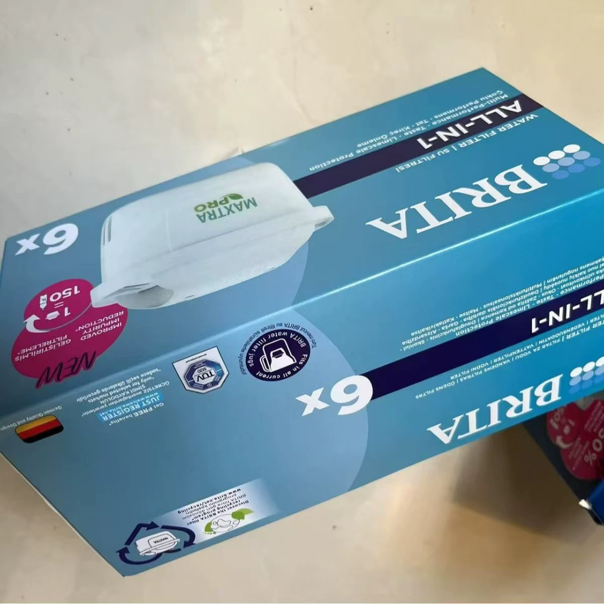 Кувшин-фильтр BRITA Birande Karniel золотой Dian водоочиститель домашний Marella 3.5L+Стандартное издание фильтра