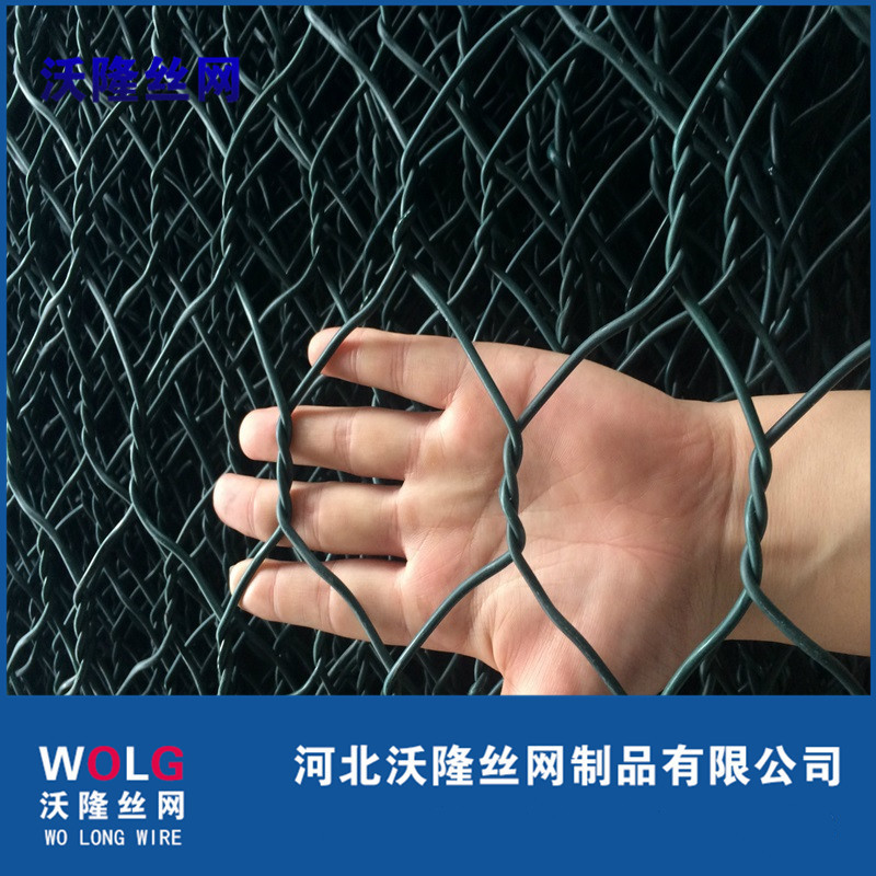 格宾石笼网河道护坡铅丝石笼宾格网堤坡防护石笼网固滨笼绿滨垫网