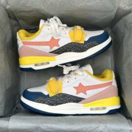 港风情侣小众气垫板鞋男ins潮2024新款情侣百搭休闲小白鞋运动鞋