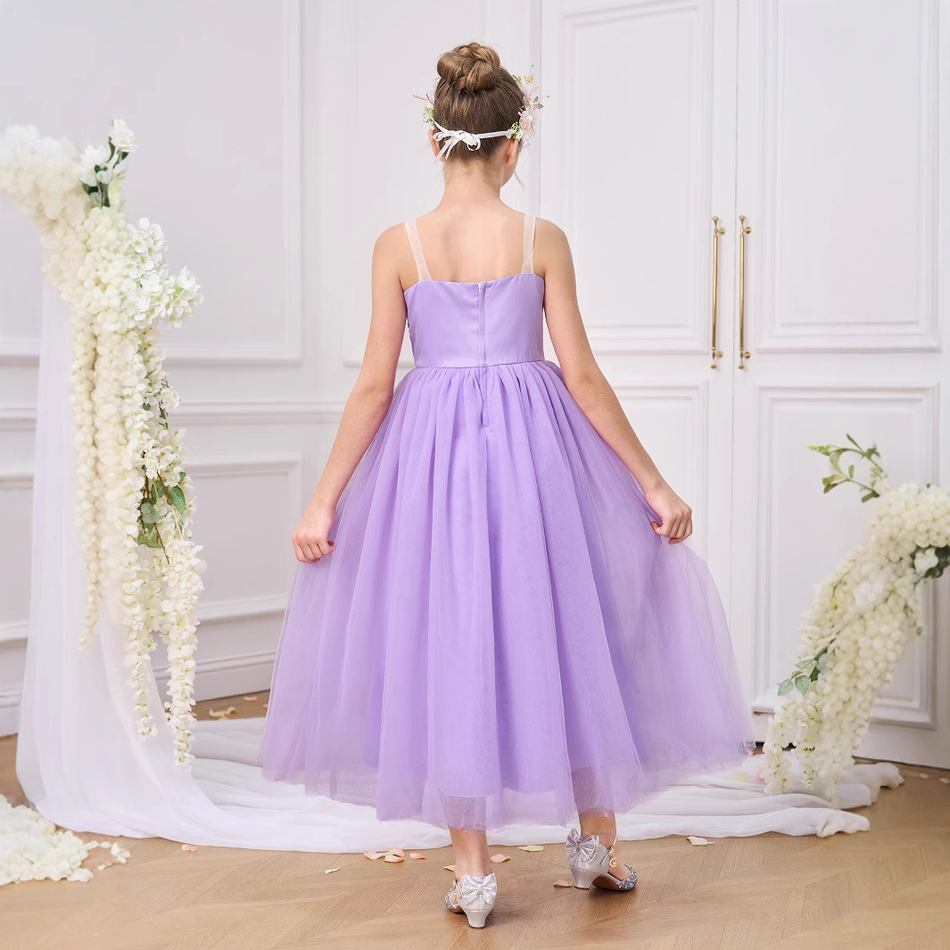 2025 primavera y verano nuevos vestidos para niños vestidos de princesa vestidos de fiesta de moda para niñas vestidos de cumpleaños para bebés vestidos de noche