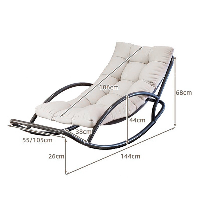 Sofá sluggish silla de relajación silla mecedora casera siesta sala de estar balcón silla única silla mecedora casera sillón