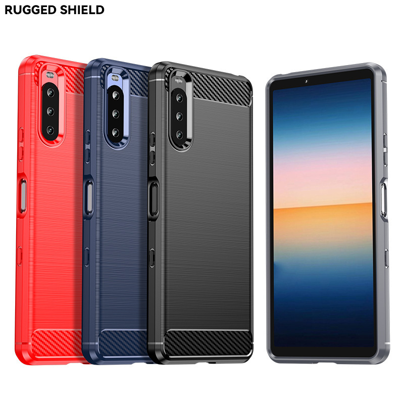 Suitable for Sony 10 Mobile Phone Case Xperia10Ii/Iii/Iv/10Plus Brushed Pattern Anti-Fall Mobile Phone Protective Cover Suitable for Sony 10 Mobile Phone Case Xperia10Ii/Iii/Iv/10Plus Brushed Pattern Anti-Fall Mobile Phone Protective Cover