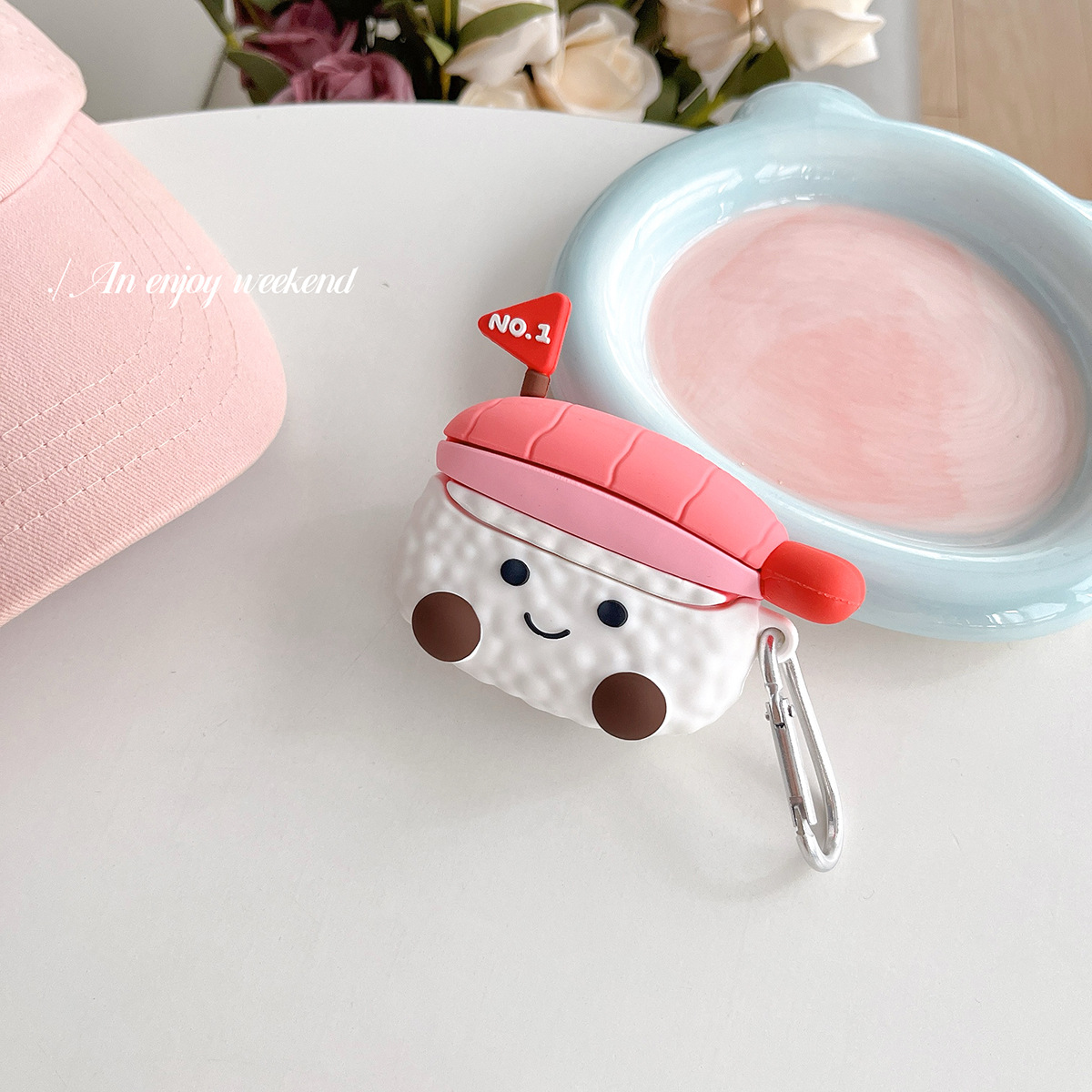 Cute Sushi para Samsung Galaxy Case Buds3 / Buds3 pro inalámbrico auriculares Bluetooth Case Pro