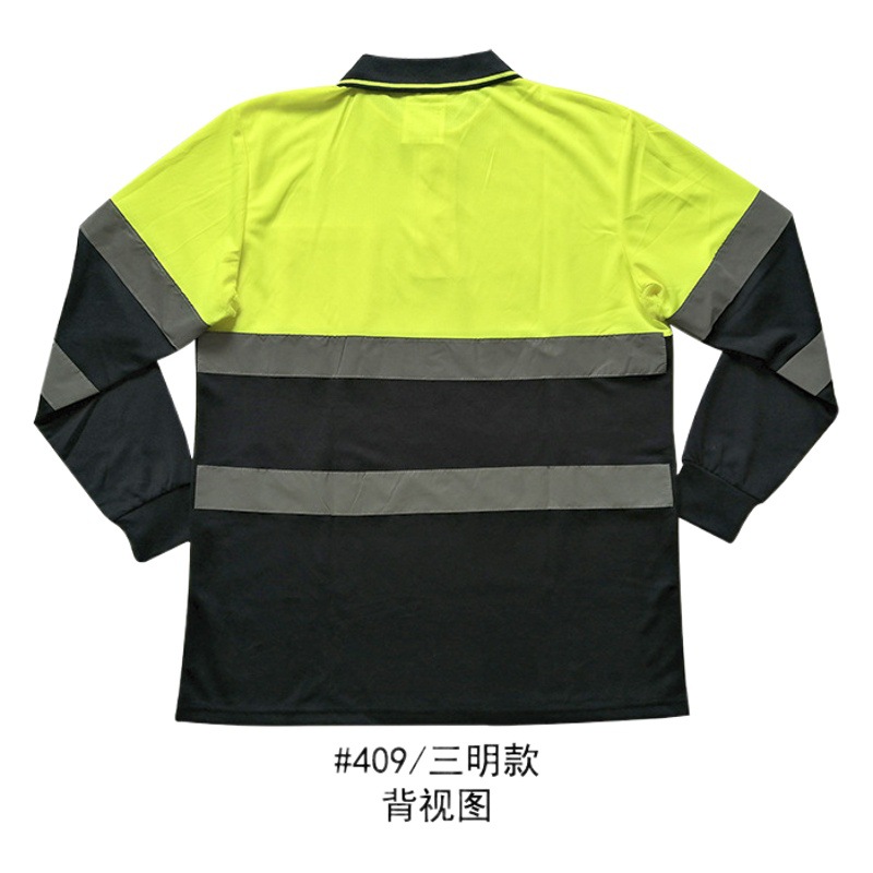 En/ISO20471 estándar europeo en stock verano Venta caliente popular reflectante solapa Polo ropa de protección seguridad transpirable