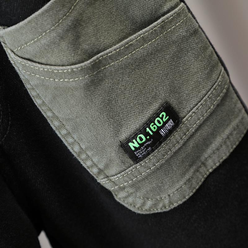 (2개) 소년 청바지 어린이 가을 겨울 기모 바지 2023 새 어린이 두꺼운 한국  기모 따뜻한 바지