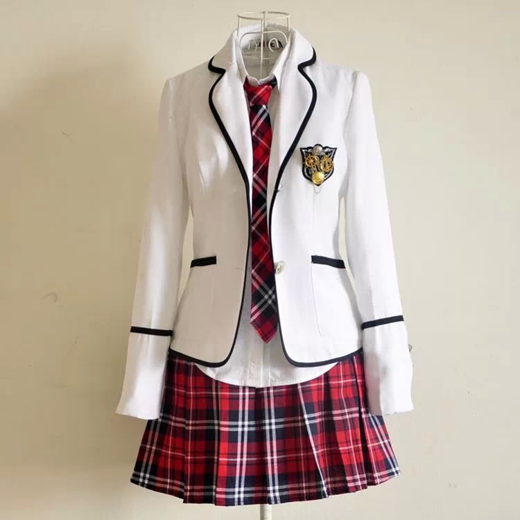 英伦学院风校服套装春秋季jk制服日系裙子女学生韩版中小学生班服