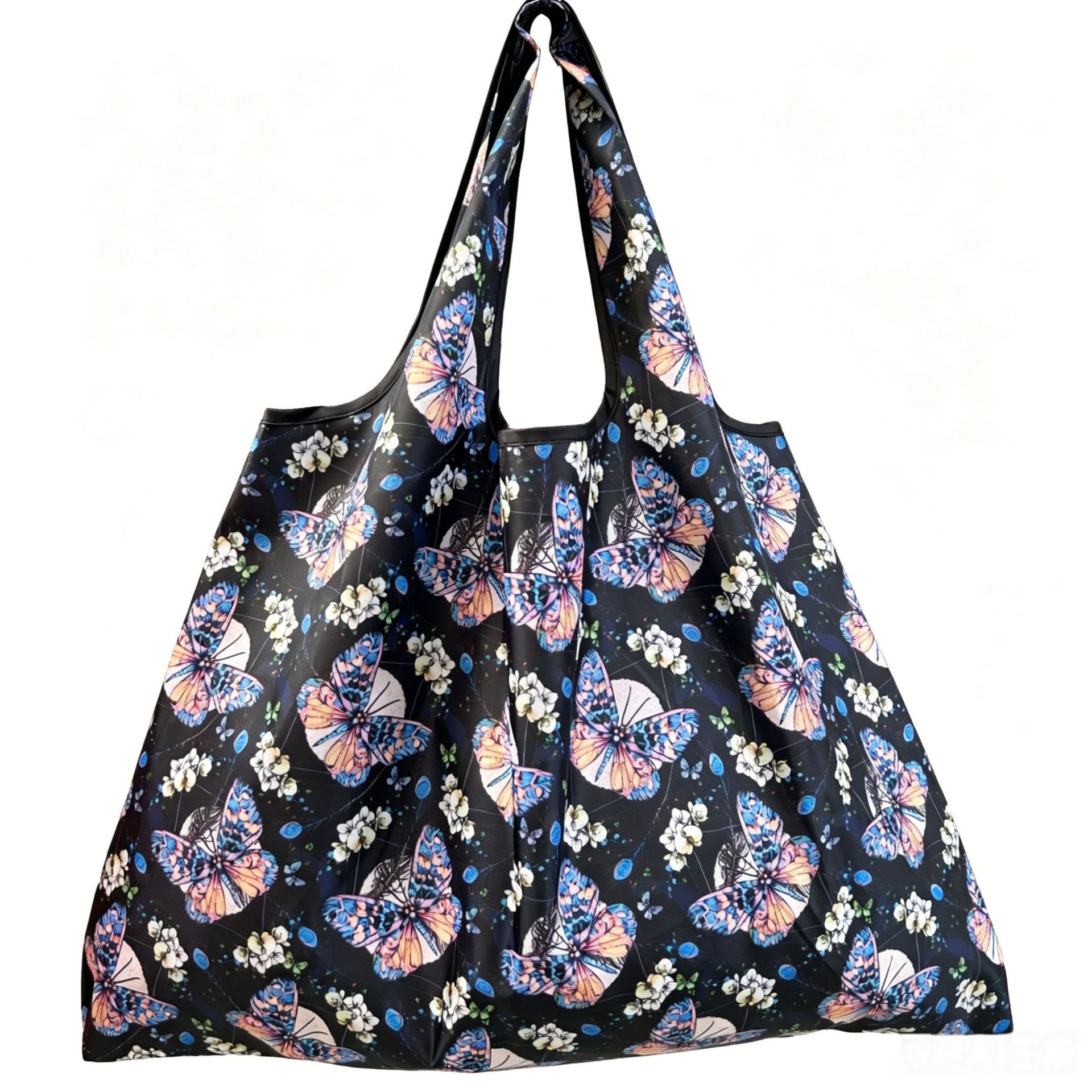 Bolsa de compras plegable de la protección del medio ambiente del paño de Oxford bolsa de almacenamiento portátil bolsa de supermercado grande bolsa de dibujos animados japonés