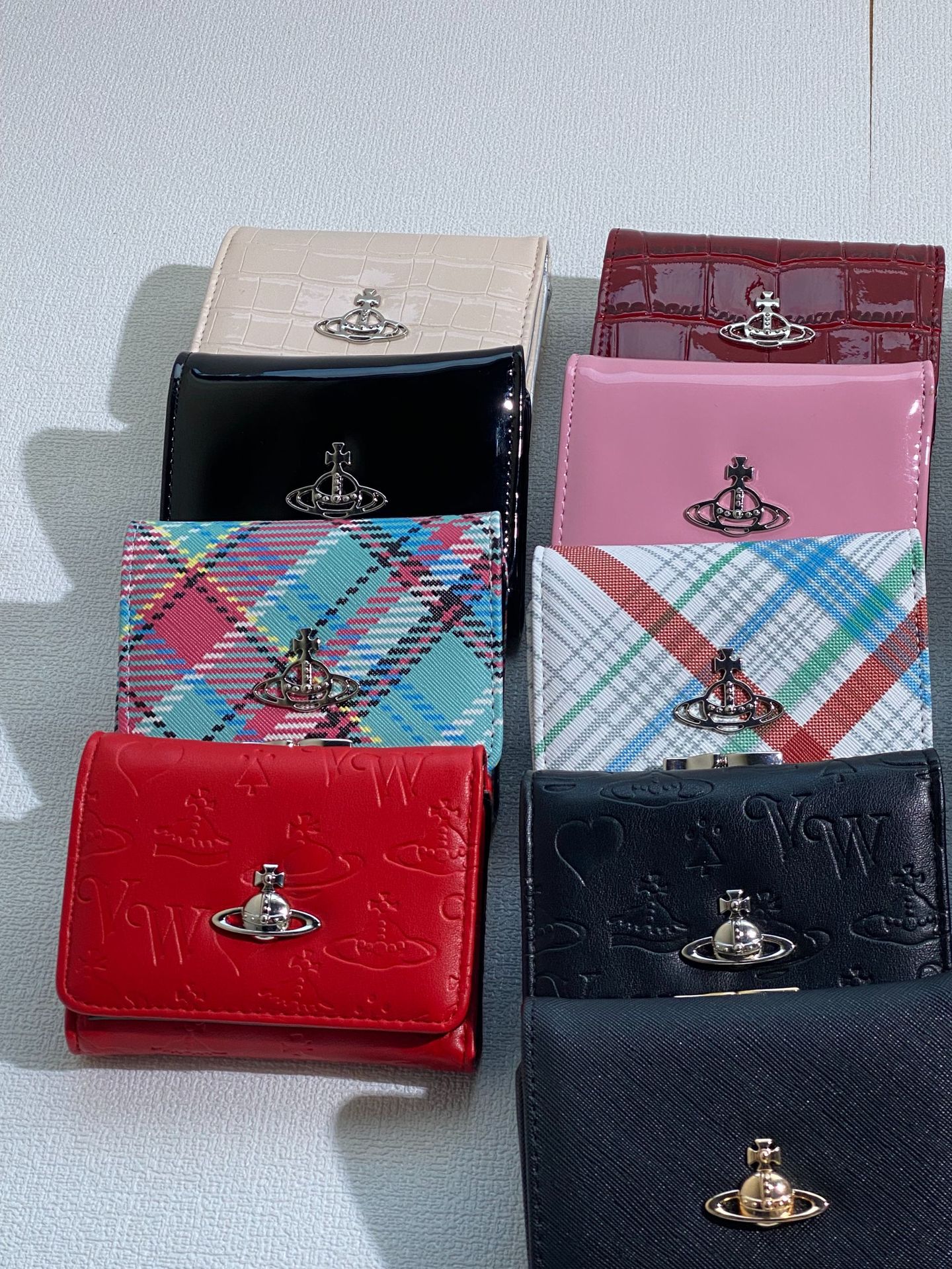 2025新型西太后土星三つ折り財布小銭入れ証明書カバンシンプルマルチ