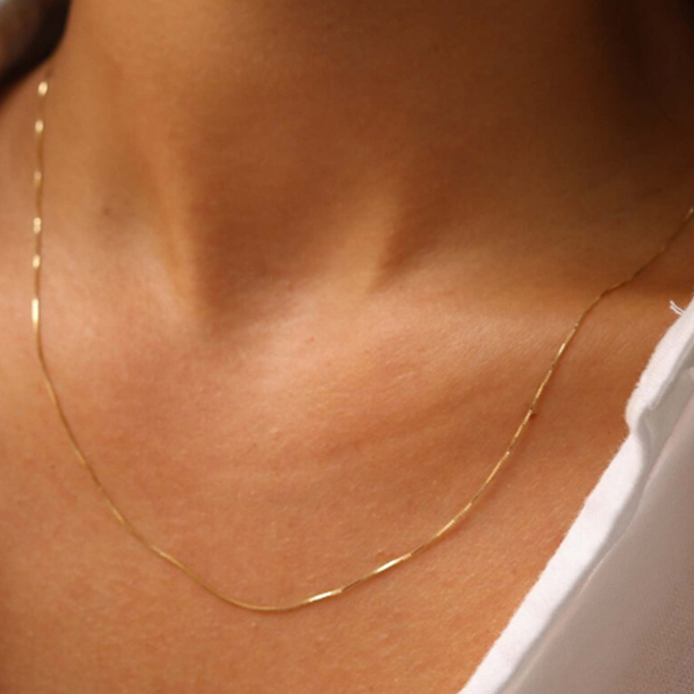 5g Weight Necklace Classification 1 Piece Quantity Daily, Date Occasion 925 Sterling Silver Material Geometric, Solid Color Pattern Women's Gender Plating Design Simple Style Style 925 Sterling Silver Plating Geometric Solid Color Necklace 无