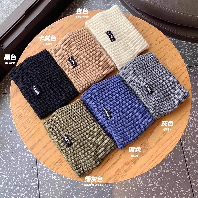 Diadema de punto de lana de moda, nueva diadema, protector de la frente, frente, frente, frente, frente, frente, cubierta para la cabeza a prueba de viento, pañuelo de confinamiento cálido para mujer