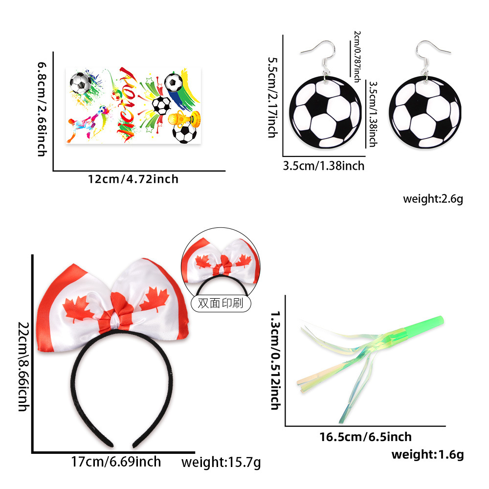 Estados Unidos, Canadá, México, Copa del Mundo, fanáticos de fútbol de todos los países, banderas, banderas, insignias, porristas, refuerzos, props de animación.