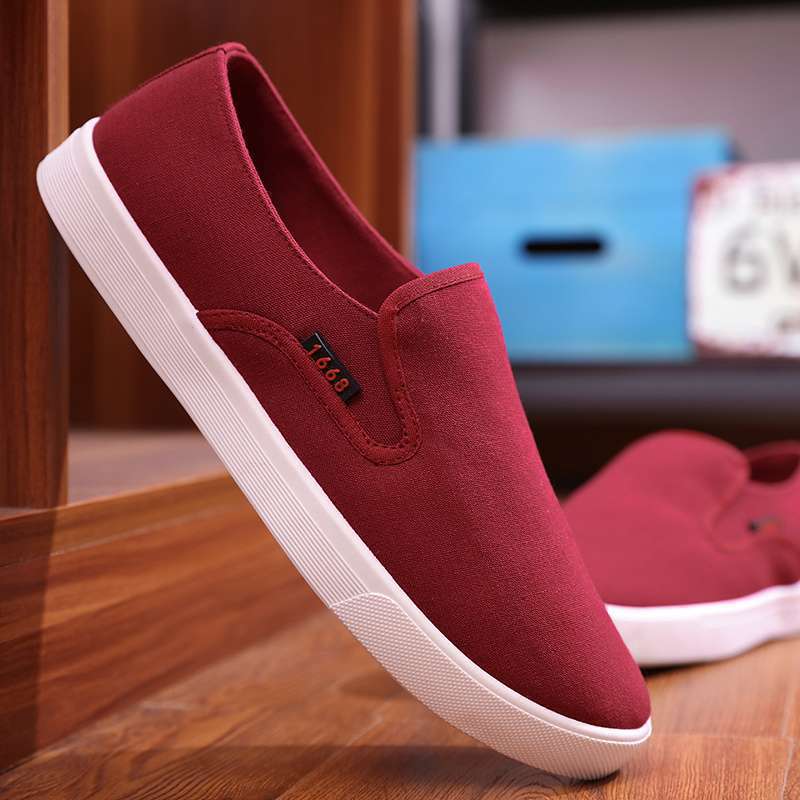 Cloth Shoes, Men's Shoes, Breathable Canvas Shoes, Men's Casual Shoes, Comfortable Soft-Soled Work Shoes, Slip-Ons for Lazy People
