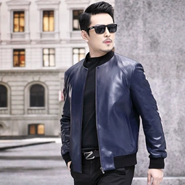 男式真皮皮衣;男式皮草