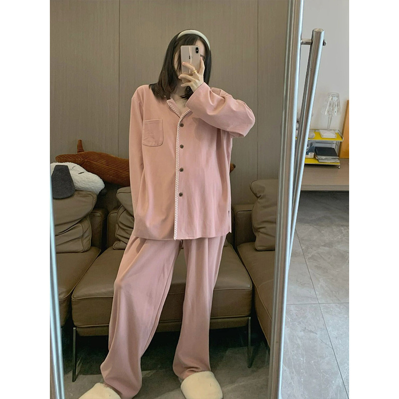 韩版高级长袖德绒睡衣女冬季2025加绒加厚新款毛绒家居服套装冬潮|undefined